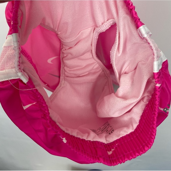 Nike Dri-Fit Pink Logo Shorts Girls 4 - Picture 12 of 12